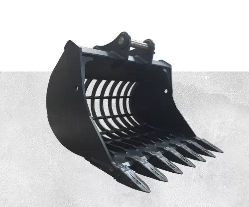 HITACHI ZX350 excavator sieve bucket for soil and rock separation