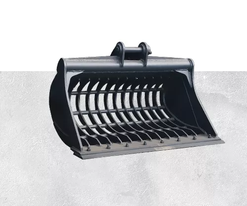 Shantui SE75 excavator sieve bucket for soil and rock separation