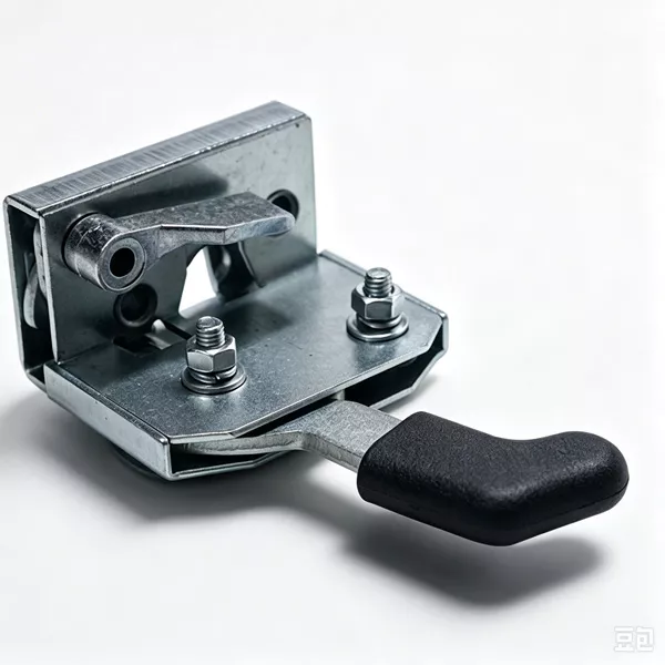 This mechanical cab door latch is made of galvanized steel, durable for harsh construction working environment, easy to install, used to lock/unlock the operator cab door from inside the cabin.