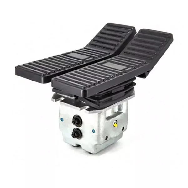 Excavator hydraulic travel foot pedal valve assembly, foot control pedal for excavator walking operation replacement