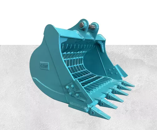 Komatsu SK120 excavator sieve bucket for soil and rock separation