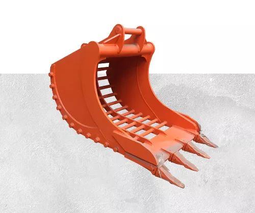 S60 sieve bucket for soil and rock separation, fits 20-30 ton excavators