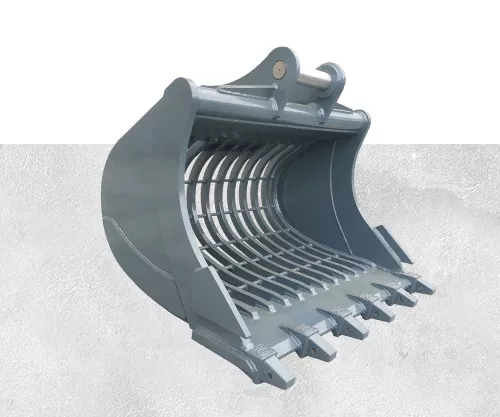 HITACHI ZX80 excavator sieve bucket for soil and rock separation