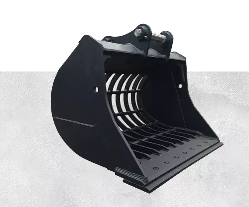 Komatsu PC240 excavator sieve bucket for soil and rock separation