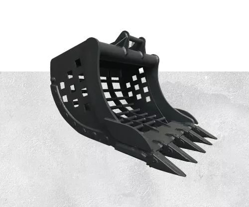 S60 sieve bucket for soil and rock separation, fits 20-30 ton excavators