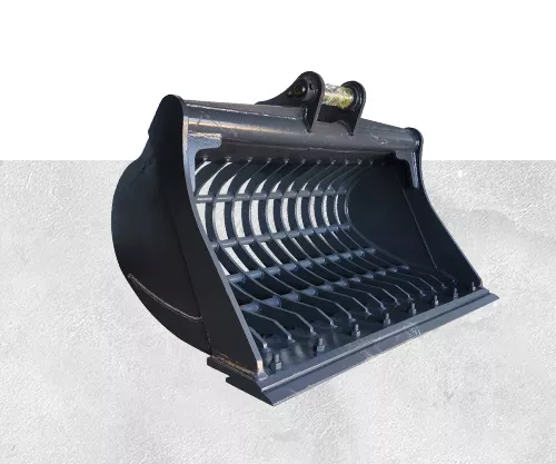 Komatsu PC50 excavator sieve bucket for soil and rock separation