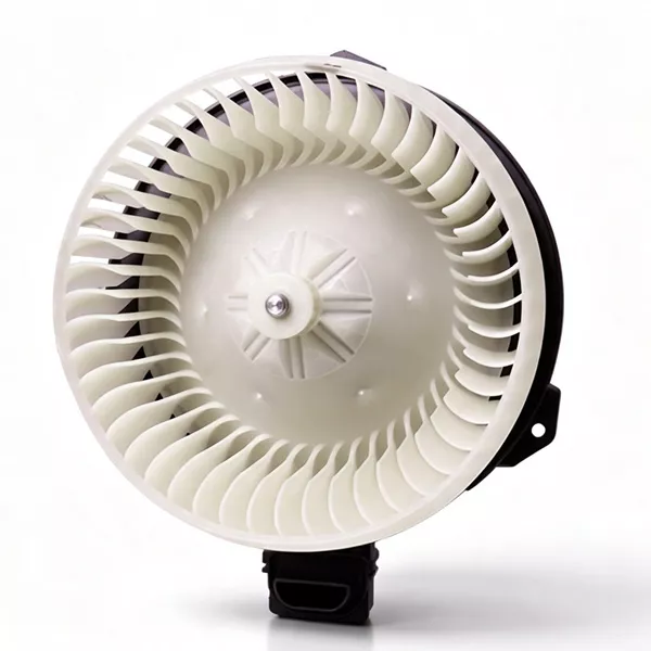 Replacement air conditioner blower fan motor delivers stable airflow for excavator cab heating and cooling, durable aftermarket HVAC spare part.