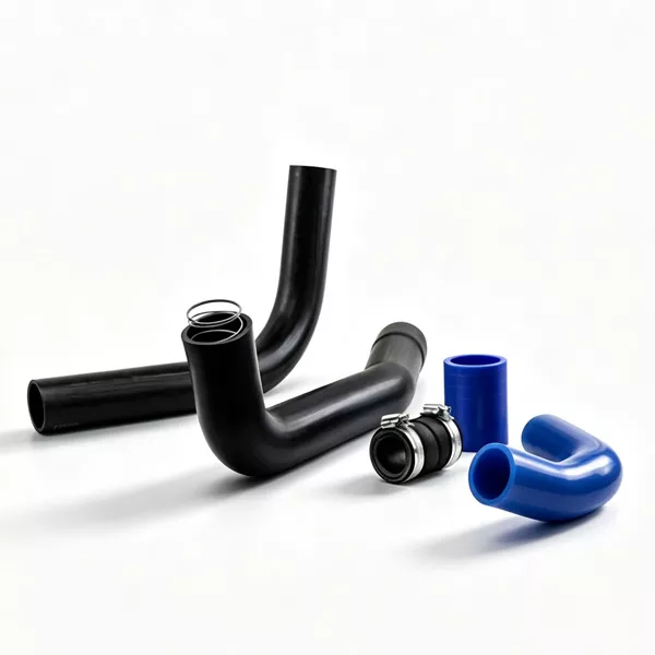 Engine coolant hose kit for excavator, radiator water pipes, intercooler turbo silicone hoses and hose clamps, engine wear spare parts